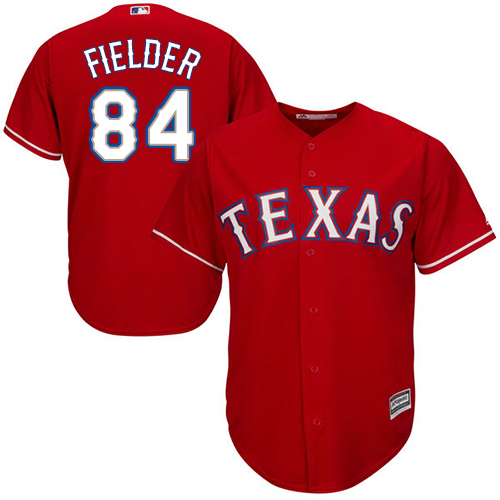 Rangers #84 Prince Fielder Red Cool Base Stitched Youth MLB Jersey - Click Image to Close
